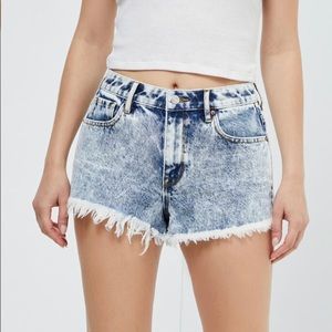 PacSun Dazzle High Waisted Denim Festival Shorts